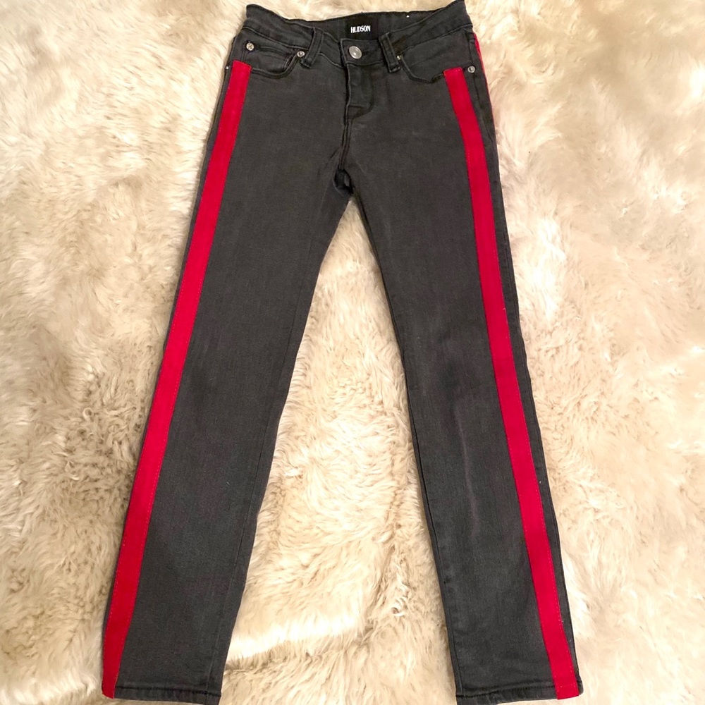 Grey with red on side Hudson Jeans